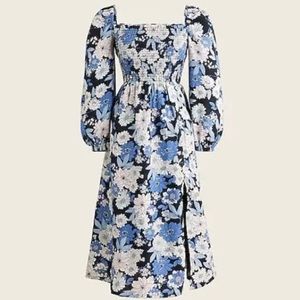 J.Crew Linen Daydream Dress in Zinnia Floral